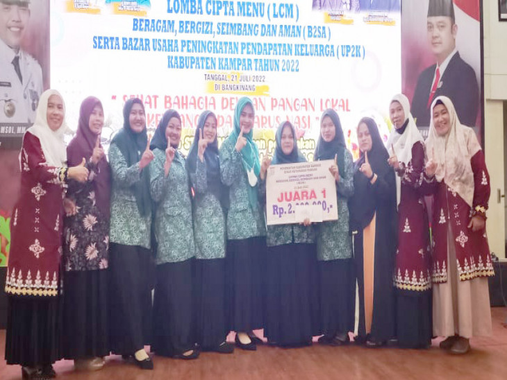 TP PKK Desa Sekijang Raih Juara 1 Lomba B2SA Tingkat Kabupaten Mewakili Kecamatan Tapung Hilir