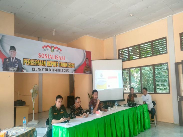 SOSIALISASI PERCEPATAN RKPDES KEC.TAPUNG HILIR TAHUN 2023