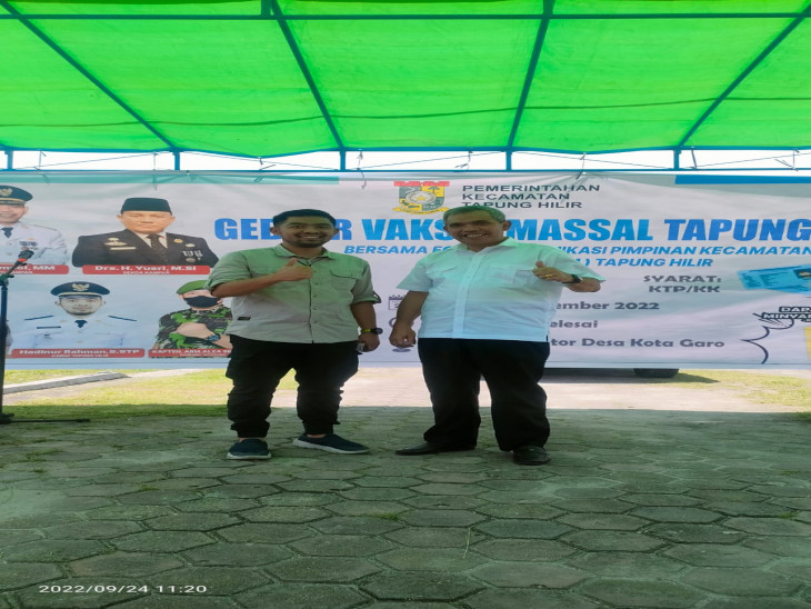 Pj Bupati Kampar dan Kapolres Kampar hadiri Gebyar Vaksinasi Kecamatan Tapung Hilir