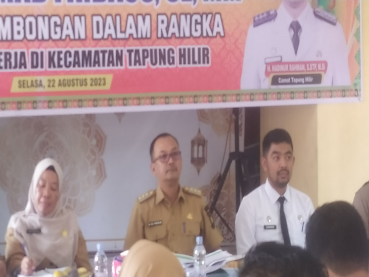 Kunjungan Kerja Pj Bupati Kampar Ke Kecamatan Tapung Hilir