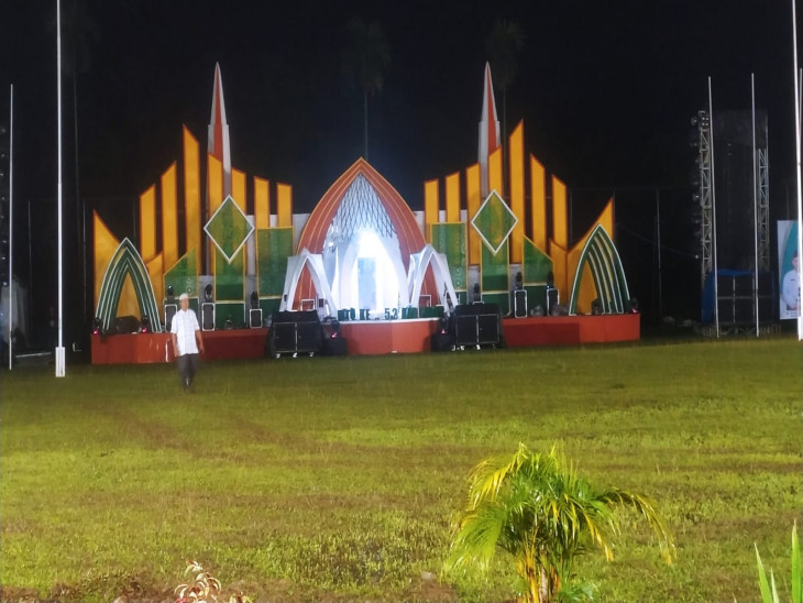 Pawai Ta'ruf Keacamat Tapung Hilir pada MTQ Ke- 52 Tingkat Kab.Kampar di Kec. Rumbio Jaya