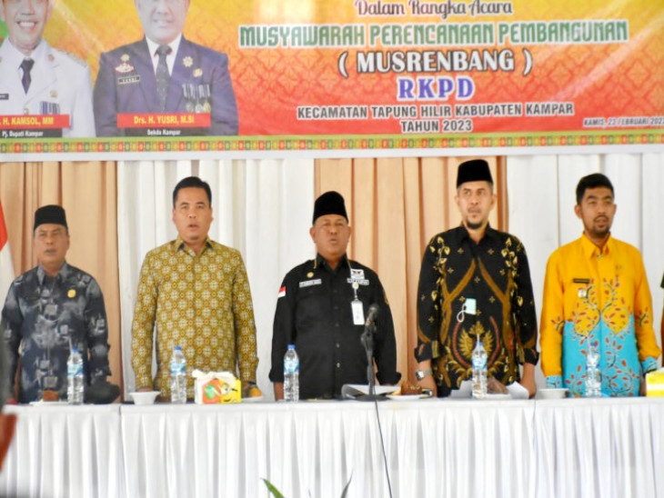 Pelaksanaan Musrenbang Kecamatan Tapung Hilir dilaksanakan di Desa Cinta Damai